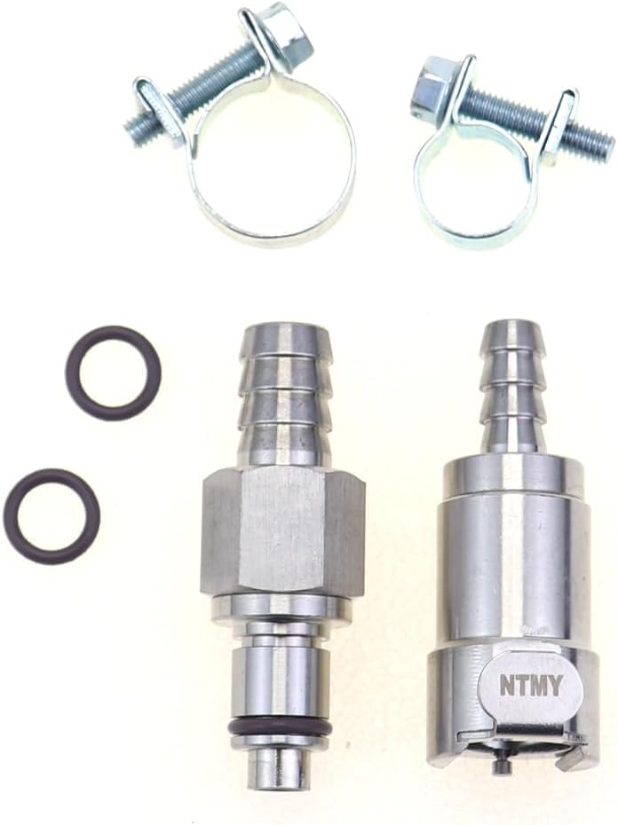 For Aprilia Caponord 1200 Gas Fuel Line Hose Metal Quick Release Disconnect Coupling