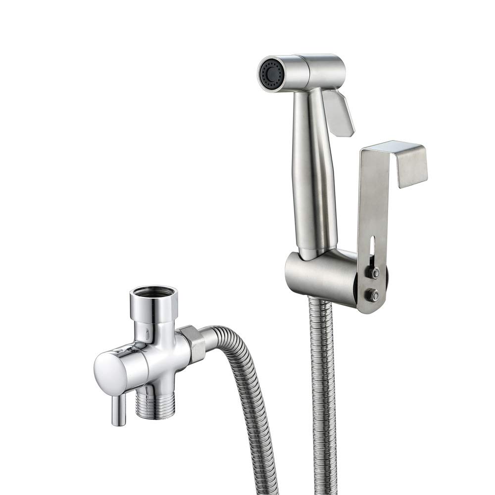 ZLOCYIVHE Handheld Bidet Sprayer, Toilet Shower Faucet Accessories, Stainless Steel Shower Heads Set