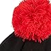 AC Milan Unisex Adult Berretto ESS Official Hat, Black/Red (Pom Pom), One Size, Black/Red (Pom Pom), One Size
