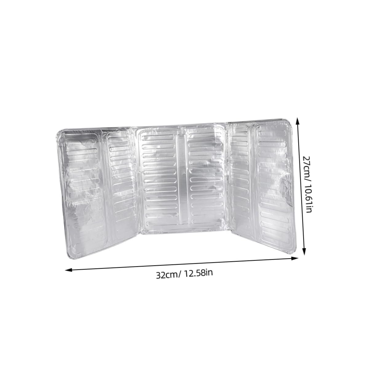 AUTSUPPL Practical Kitchen Cooking Oil-splash Guards 6pcs Aluminum Splatter Screen Oil Barrier Baffles