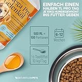Omega Pro Gelenköl für Hunde 500ml – Lachsöl Mix mit Leinöl, Hanföl & Borretschöl – Omega 3 & 6 Fischöl für Gelenkstoffwechsel bei Arthrose – für Haut & Fell – Made in Germany