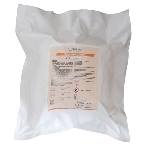 Nitras 58090 PROTECTASEPT SOFT Wipes - Salviette disinfettanti, 30 cm di larghezza, 28 cm di lunghezza, 90 pezzi