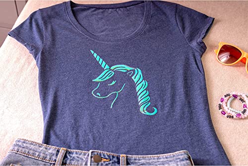 Cricut Smart Iron On (13In X 3Ft, Holographic Translucent Blue) For Explore 3 And Maker 3 - Matless Cutting For Long Cuts Up To 12Ft #TOP6