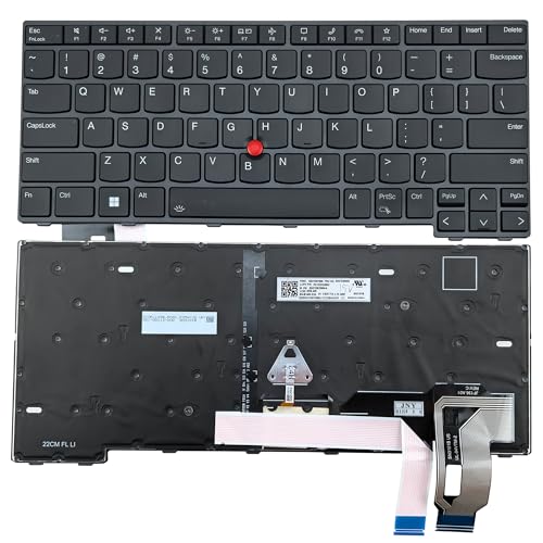 Clavier Thinkpad T14 Gen 3 Gen 4 rétroéclairé de remplacement cadre noir