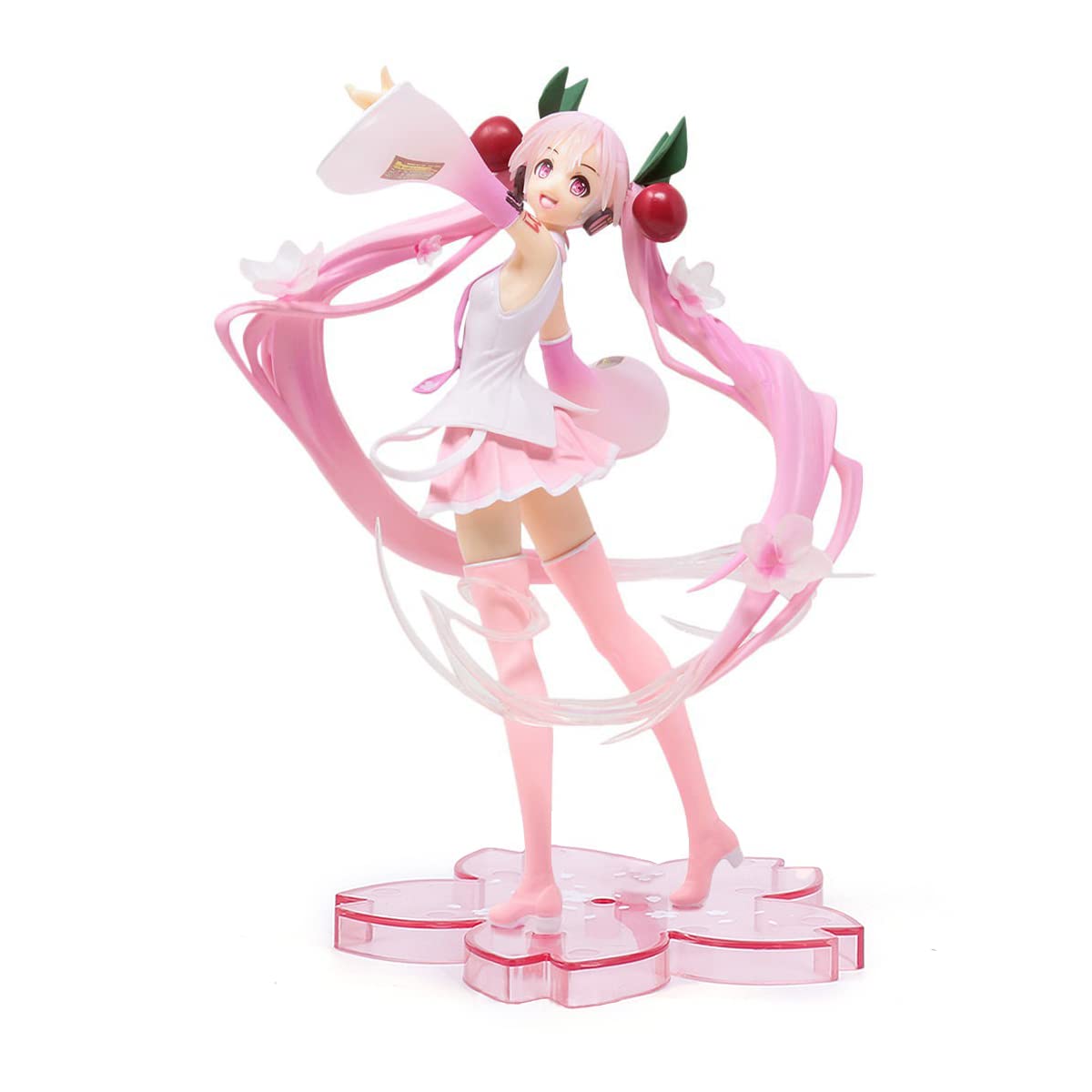 Figura De Hatsune Miku De 11 Cm – PVC Rosa, Postura Sentada Con Ojos Cerrados, Decoración Y Regalo Para Fans