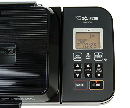 Zojirushi BB-PDC20BA Home Bakery Virtuoso Plus Breadmaker, 2 lb. loaf of bread, Stainless Steel/Black Zojirushi BB-PDC20BA Home Bakery Virtuoso Plus Breadmaker, 2 lb. loaf of bread, Stainless Steel/Black