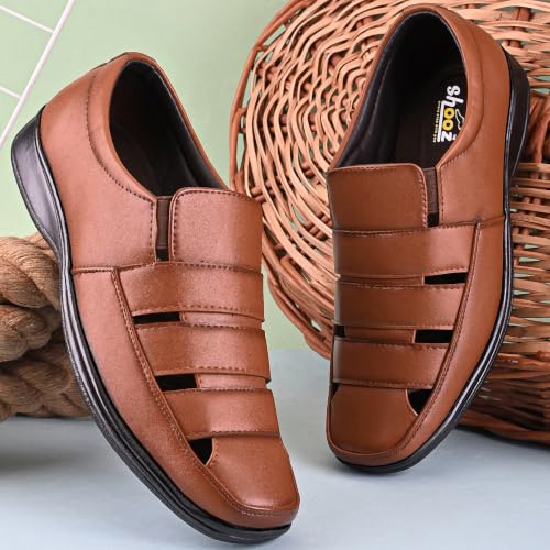 Image of Men's Faux Leather Fisherman Shoe Style Sandal (5UK - 13 UK)