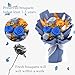 Jtoder Forever Flowers for Delivery, Preserved Long Lasting Flower Bouquets, Blue Rose Bouquet for Mom, Wife or Girlfriend on Festivals Birthday Anniversary