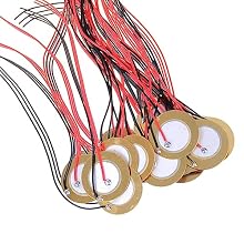 : The guitar piezo disc is brass,, with long service life Wide Applications: This piezo disc is very suitable for folk, acoustic guitar, and for box guitar, drum triggers, and Quantity Option: The discs leads piezo comes with 20mm / 27mm / 35mm siz...