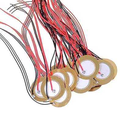 BYUTFA 15 Uds 20mm/27mm/35mm transductor de Disco piezoeléctrico micrófono de Contacto Activa Sensor de Sonido con Cables para Instrumentos acústicos | Ya disponible en tu tienda friki favorita! En mundofriki.es!