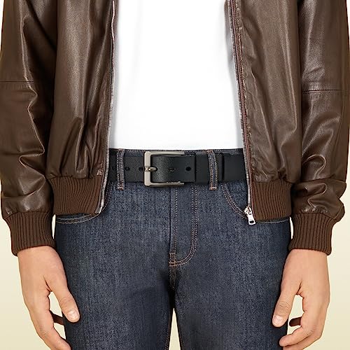 Mens Belt Retro Waist Belt Big and Tall 34" - 64" Casual Work Jeans Plus Size Leather Belts 1.49 Inch Wide.4