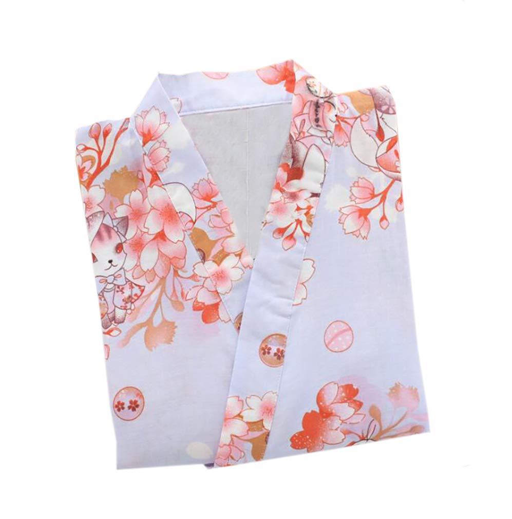 Las Mujeres de Verano de Algodón Kimono Batas Floral Ropa de Dormir Pijamas de Khan al Vapor Albornoz Yukata