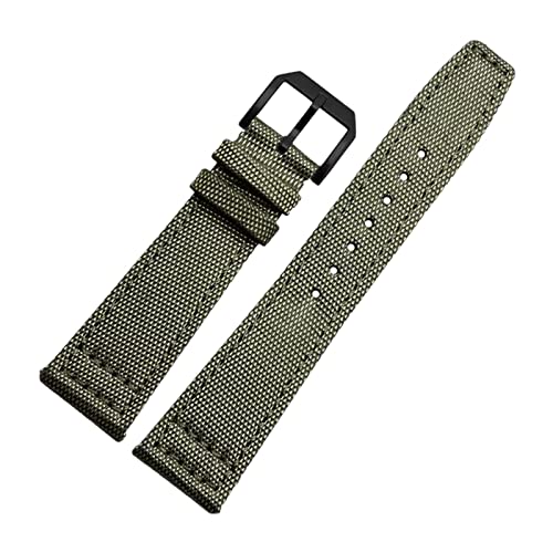 Bracelet montre homme en toile nylon polie et cuir haut de gamme