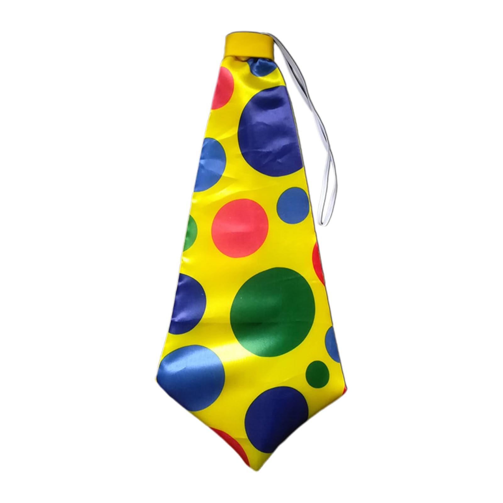 KUFptva Polka Dot Clown Tie Clown Tie Costume Circus Tie Headband Clown Cosplay Tie Halloween Dress Up, Medium