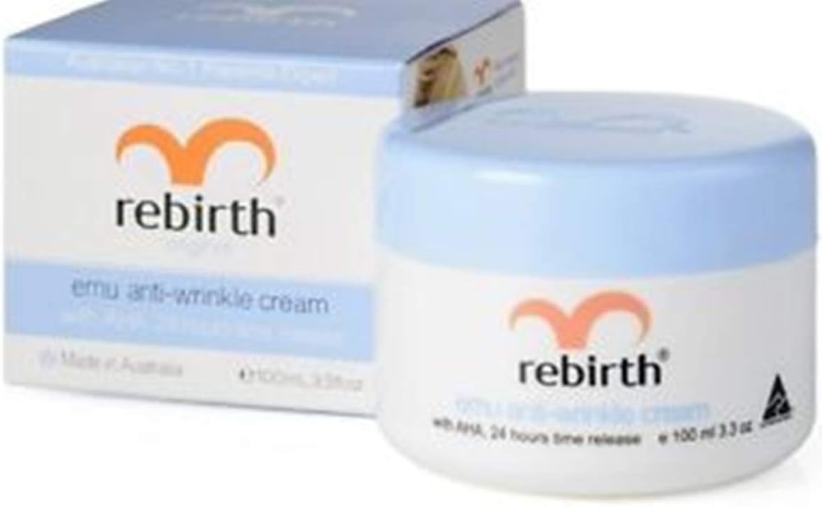 Placenta Anti-Wrinkle Cream by Lanopeal Rebirth 3.3 fl.oz (Emu Anti-Winkle with AHA (Night cream))