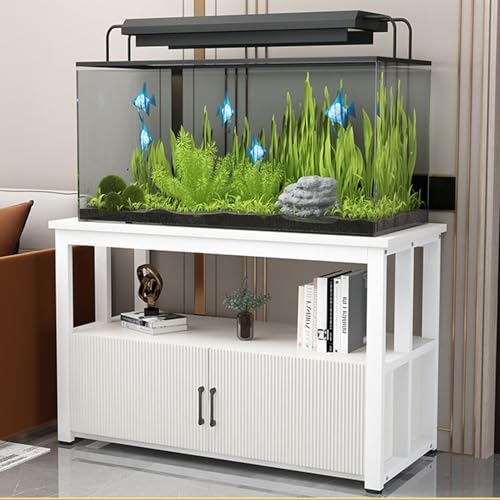 Support d'aquarium robuste à 3 niveaux en métal pour poissons et reptiles - 2