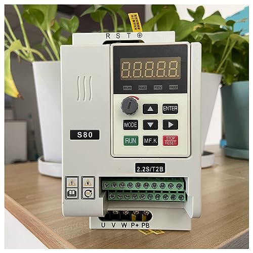 Napęd VFD, Falownik wektorowy VFD 3KW/2.2KW falownik S80 3P 220 380V wyjściowy napęd o zmiennej częstotliwości rezystor hamowania(1ph220V-3ph220v,3kw)