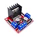 Produktbild JZK® L298N DC Schrittmotor Fahrer Dual Channel H-Brücke Micro Arduino Steuerplatine Motoren Treiber Modul für Roboter Smart Auto
