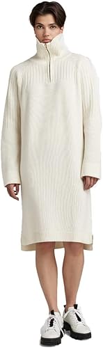 G-Star Para Mujer Vestido Skipper Knitted Loose, Blanco (papyrus D22413-D170-D11
