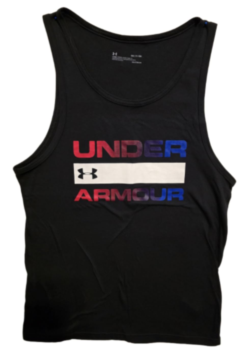 Mens Wordmark Logo Loose Fit Tank Top Black-image-7