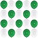 Produktbild P&S events 50 Premium Luftballons 25 grün 25 weiß Markenqualität Helium geeignet Fußball Fan Artikel