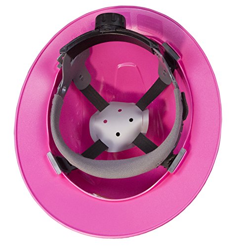 Jorestech Safety Hard Hat Pink Hdpe Full Brim Helmet With 4-Point Adjustable Ratchet Suspension For Work, Home, And General Headwear Protection Ansi Z89.1-14 Compliant Hhat-02 #TOP2