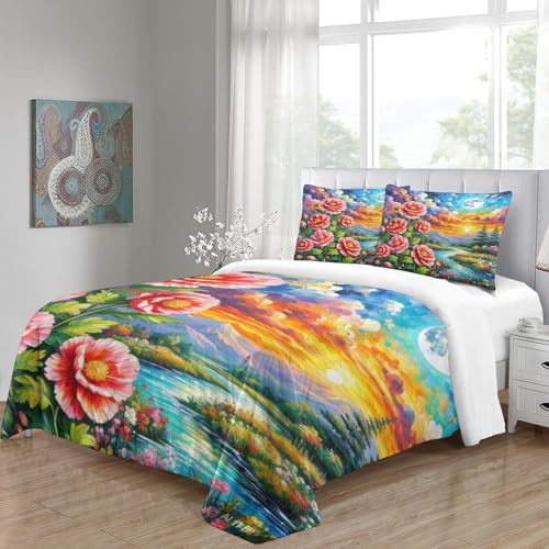 Parure de lit Protea microfibre douce à fermeture éclair cachée pour un entretien facile - 5