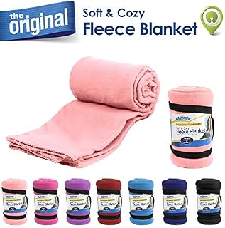 Cloudz Fleece Travel Blanket - Pink