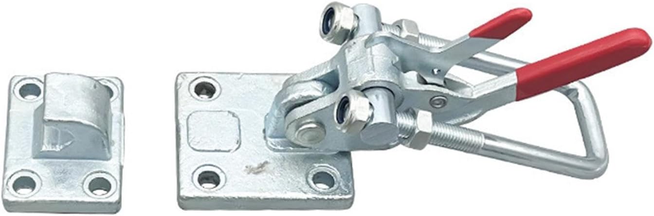 Heavy Duty Large Toggle Clamp Latch Tire Carrier Latch Self Lock U Bolt Adjustable, Galvanized Iron