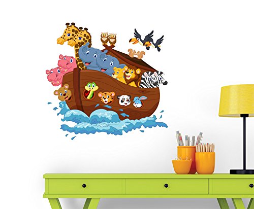 Wallmonkeys Noahs Ark Wall Decal Peel And Stick Graphic (30 In W X 29 In H) Wm154157 #TOP2