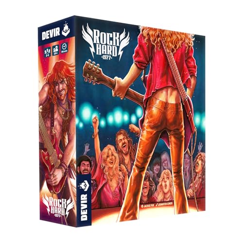 Devir - Rock Hard 1977, Juego de Mesa, Juego de Mesa de Música, Juego de Música, Juego con Amigos, VERSIÓN EN ESPAÑOL (BGROCEN)