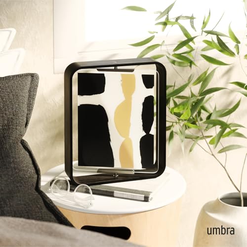 Umbra Bellwood Tischbilderrahmen, doppelseitig drehbar, 20x25 cm, Walnuss – Ansicht 2