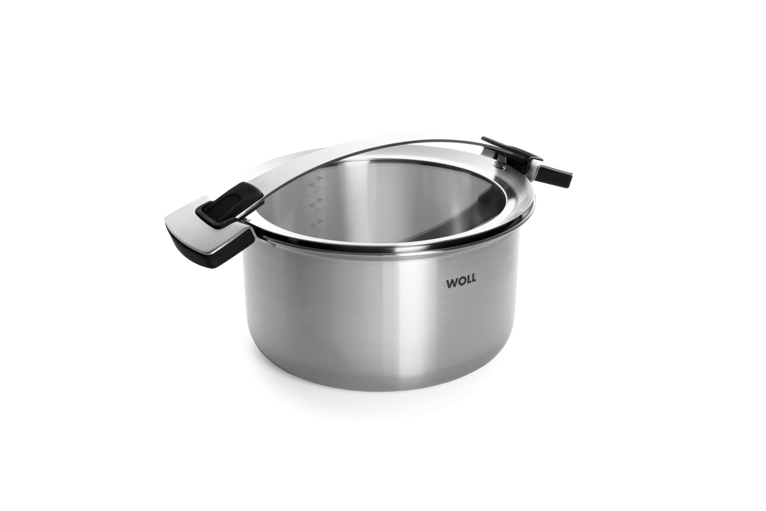 Faitout inox induction 24 cm WOLL faitout 6L couvercle compatible four