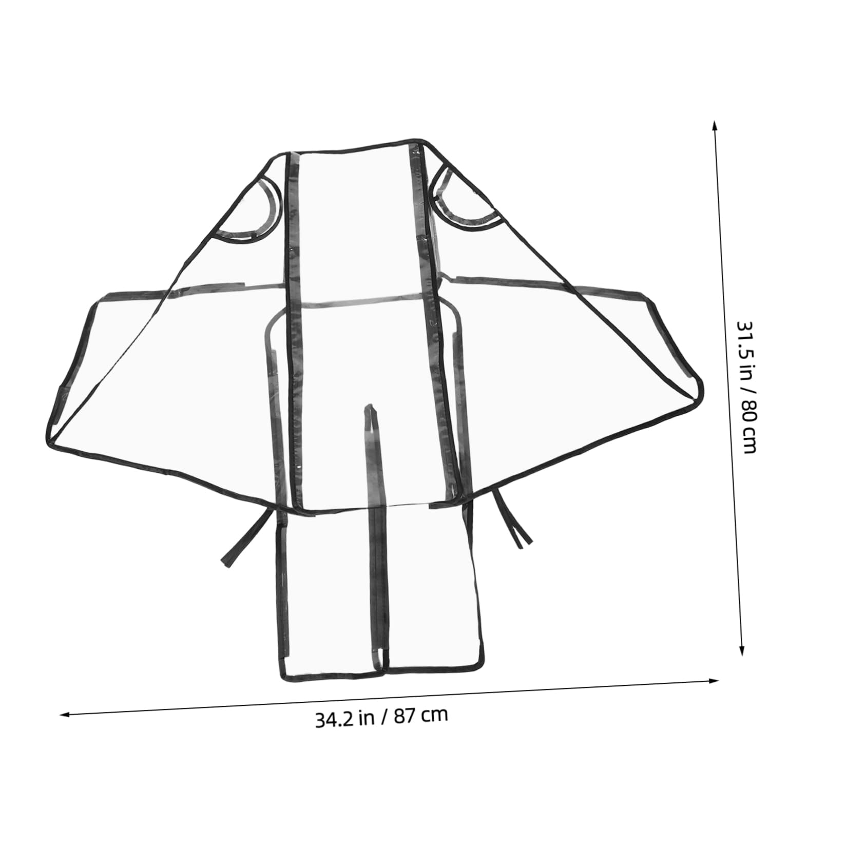 ibasenice Rain Cover Rain Jacket Rain Coats Rolling Cart Rain Suit Raincoat Stroller Wagon Stroller Cover Stroller Rain Windproof Cover Windproof Cover Warm Cover Tomorrow Black