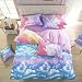 Vaulia Lightweight 100% Microfiber Duvet Cover Sets, Print Colorful Clouds Pattern Design - Twin Size
