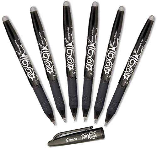 Caneta Esferográfica Frixion Ball 0.7mm, Pilot BL-FR7, Preta