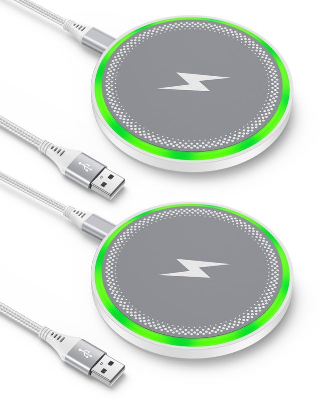 Pixel 10 Pro XL Wireless Charger Android Fast Charging For Google Pixel 10 9 Pro Xl 8 8a 7, 2-Pack 15w Wireless Charging Pad Cargador Inalmbrico Para Samsung For Galaxy S25 Ultra Iphone 16e 16 Pro Max