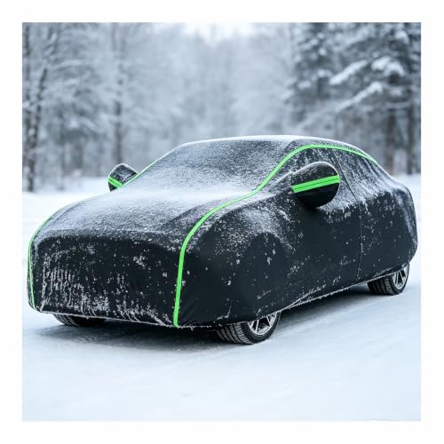 Car Cover Waterproof Compatible with Citroen C1 II Hatchback (2014-present), Outdoor Full Car Covers with Door Zipper, Large Auto Cover Sun Snow Rain UV Dust Resistant