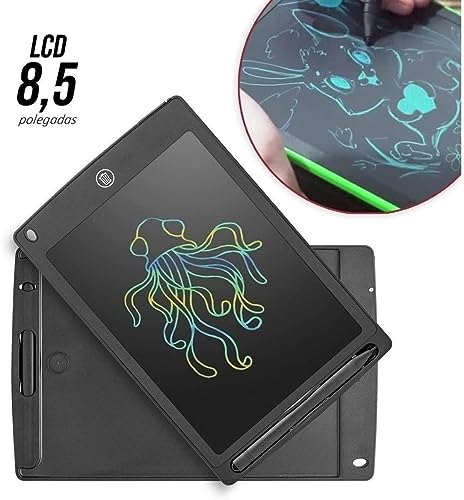 Lousa Magica Infantil Digital Tablet LCD 8.5 Polegadas Com Caneta Resistente a Queda (PRETO)