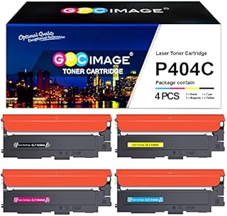 GPC Image Compatible Toner Cartridges Replacement for Samsung CLT-P404C K404S C404S K404S Y404S for Xpress SL-C430W SL-C480W SL-C480FW SL-C430 SL-C480 SL-C480FN (Black Cyan Magenta Yellow,4-Pack)