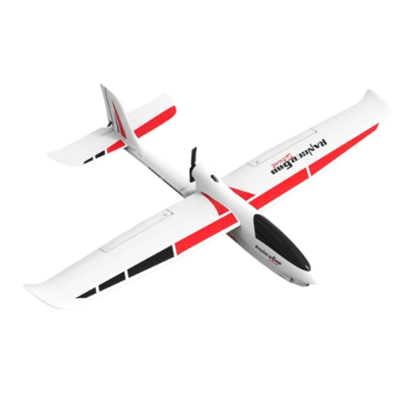 3 velocità Profilo Alare Lunghe Aereo Riocomandato Aeromodello Aereo Rc per Principianti, Bianco