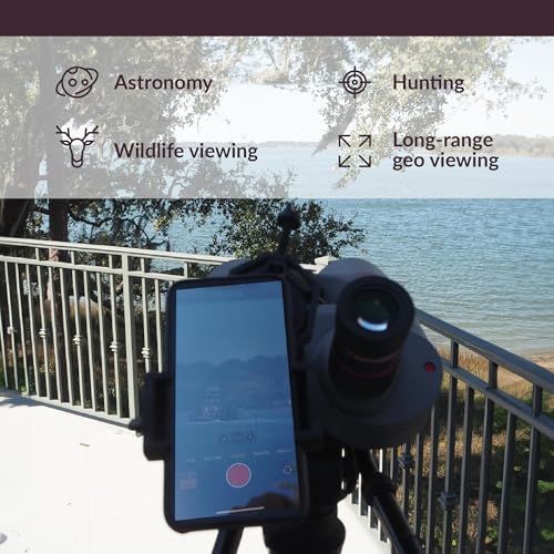 Oberwerk Universal Smartphone DigiScoping Adapter - Binocular, Telescope, Spotting Scope, & Monocular Phone Mount | Capture Photos & Video Through Your Optics | Attaches to Most Eyepieces & Phones - Thumbnail 4