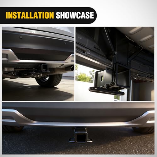 Image of Nilight Class 3 Trailer Hitch 2-Inch Heavy Duty Tow Hitch Receiver Fits 2020-2024 Ford Explorer 2020-2024 Lincoln Aviator All Compatible with Ball Mount Cargo Carrier Bike Rack Tow Hook