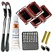 Price comparison product image Lizzy Deluxe Bicycle Tyre Repair Tool Kit - Rubber Puncture Patches Glue-less Cycle Repair
