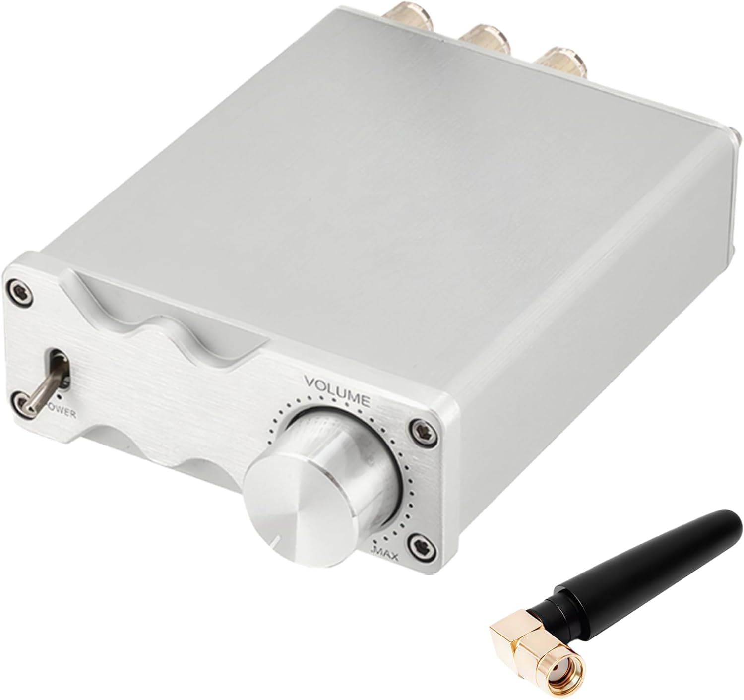 Preamplifier D50A Home Audio Tpa3116 Stereo, Wireless 5.0, 2 Input 2 Output, 50W2 Output Power, Metal Case, Control Volume, Hi-Fi Digital Amplifier Audio Home System