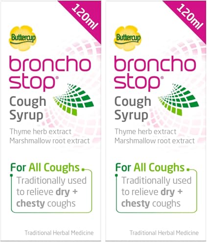 Image of Bronchostop Cough Syrup - for the Relief of Any Cough - 120 ml (Pack of 2)