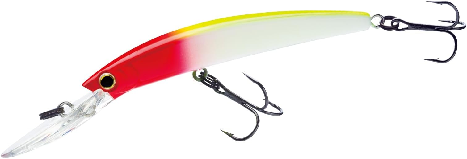Yo-Zuri Crystal Minnow Deep Diver Walleye Floating Lure, 5 1/4", Clown