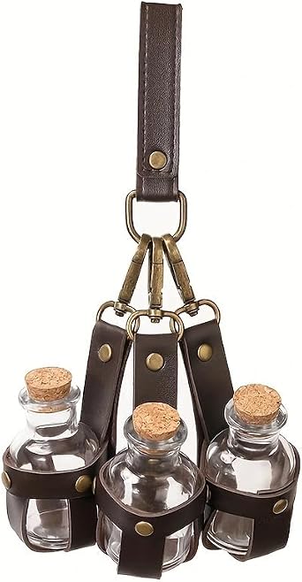 Cork Potion Bottle Cosplay Accessories Belt Loop Medieval Renaissance Witch Props Magic Vial Stempunk