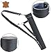 SCORPION ARCHERY Traditional Shoulder Back Quiver Bow Arrow Holder Handmade Straps Belt Adjustable Lightweight & Comfortable Cow Leather Gift for him Aniversary Gift (Black)