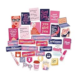 Navy Peony Boss Lady Stickers